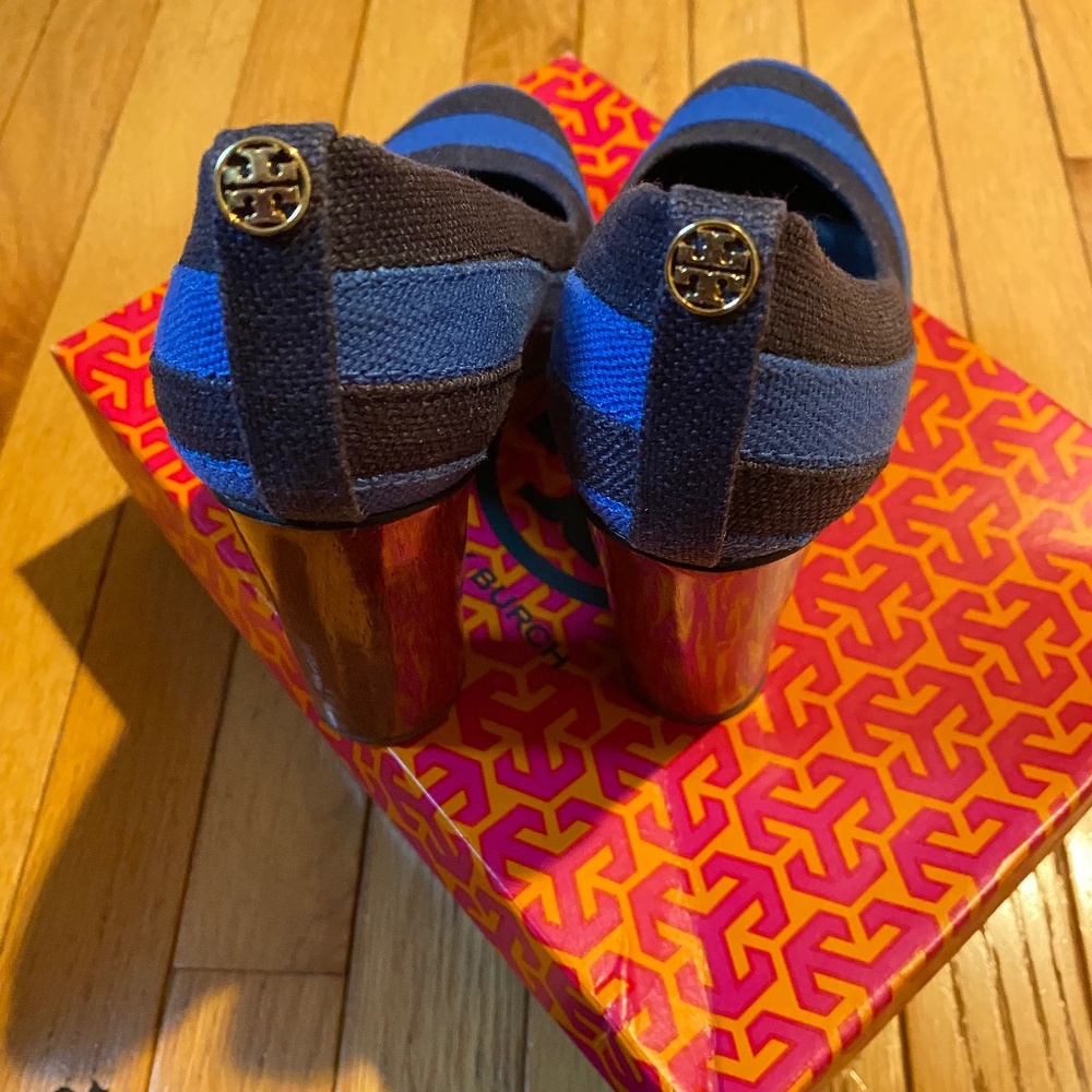 Adorable Tory Burch & Cobalt Blue heels - Picture 13 of 13